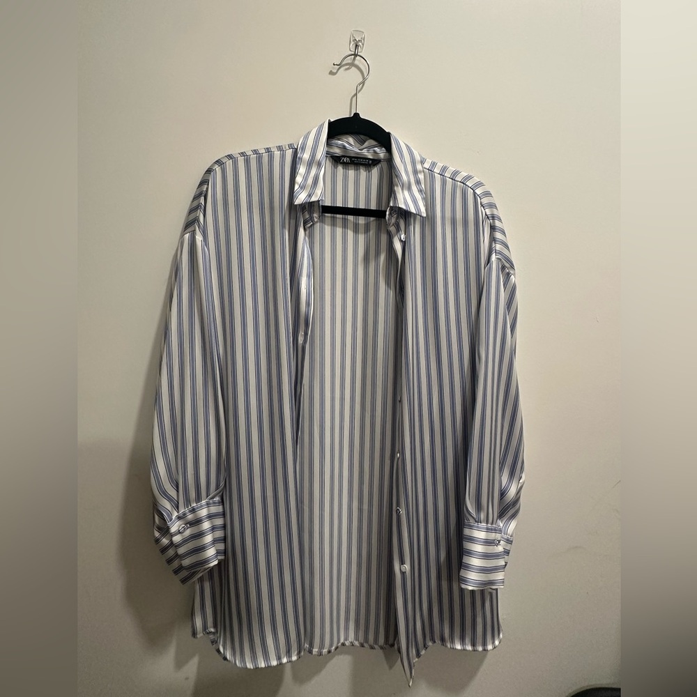 Zara Striped Button Down Shirt